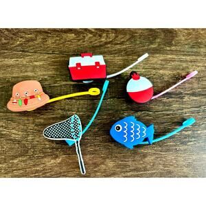 Fishing Assortment of 5-Straw Topper-Qty1 Pack-Fits Starbucks/Stanley Cup Straws